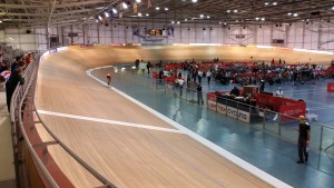 Newport Velodrome with it's 42 degree bankings